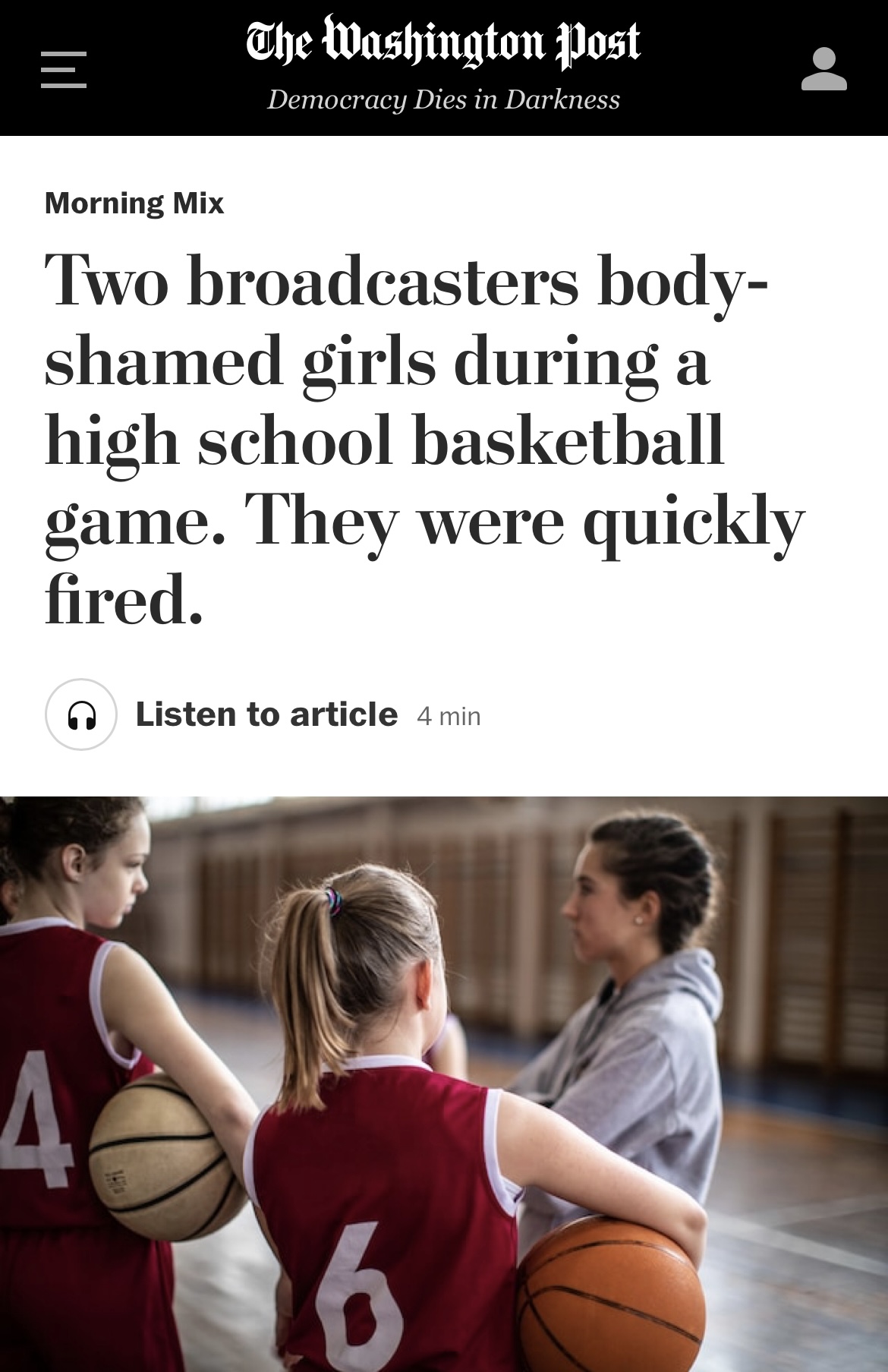 Broadcasters Fired After Body Shaming Girls at High School Basketball Game