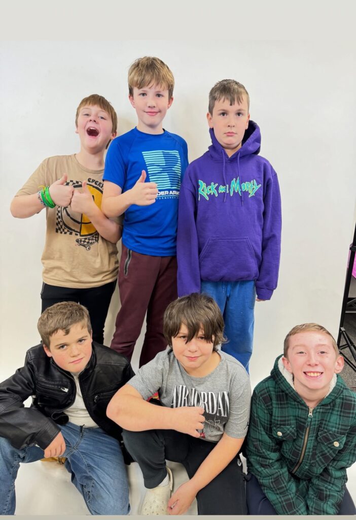 Boys having an empowerment photoshoot. Building real confidence in teens.
