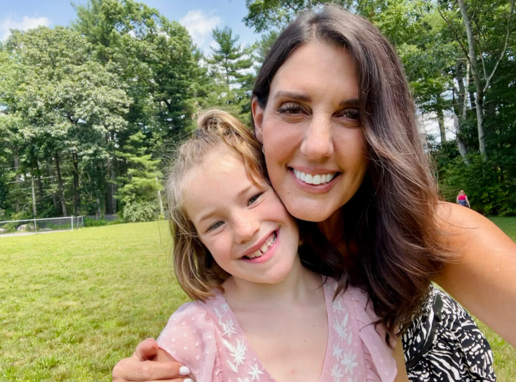 Maria poses with Fearless Focus girl 